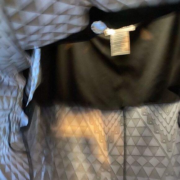 Danny & Nicole Geometric Print Midi Dress Neckline Cutout 3/4 Sleeve Size 3X EUC - Picture 11 of 12